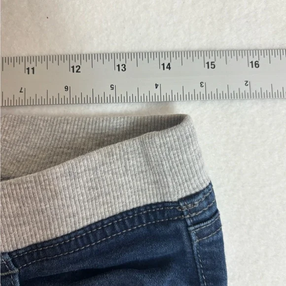 Justice Blue Denim Knit Waist Shorts – Size 16 - Picture 5 of 7